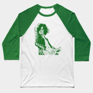 35 jimmy page - green solid style Baseball T-Shirt